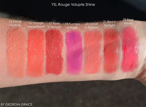 ysl volupte shine 08|ysl rouge volupte shine swatches.